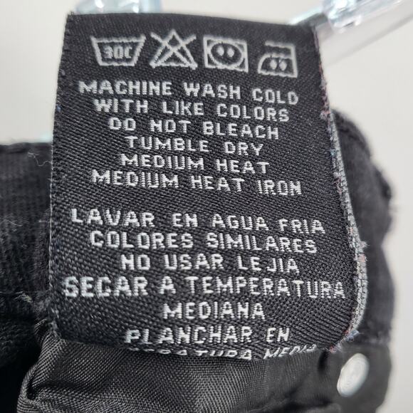 W by Waimea Black Skinny Fit Denim Jeans 5-Pockets Button Zip Fly Men Sz 28X32 - Picture 7 of 7